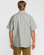 All Day Jacquard Short Sleeve Shirt - Silver