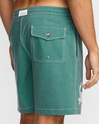 Austin Garage Lo Tides 19 Boardshorts - Teal