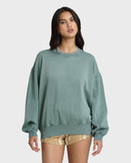 Bleached Out Kendal Crewneck Sweatshirt - Blue Mist