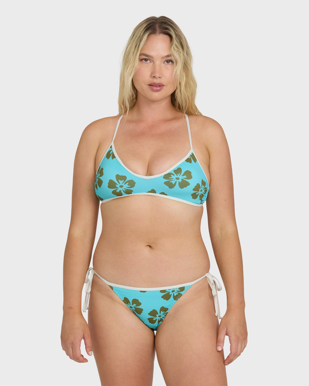 Last Summer V CB Bralette Bikini Top - Ocean Spray