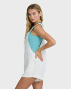 Beach Crush Romper - Salt Crystal