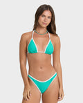 Tanlines Bound Remi Triangle Bikini Top - Paradise Green