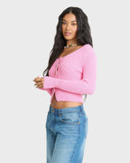 Good Luck Cardigan - Prism Pink